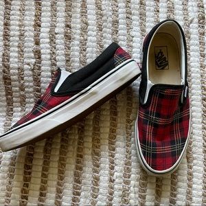 Vans Tartan Plaid Slip Ons